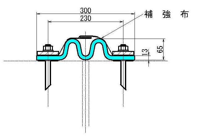 ビーシージョイントRE100E型 図面